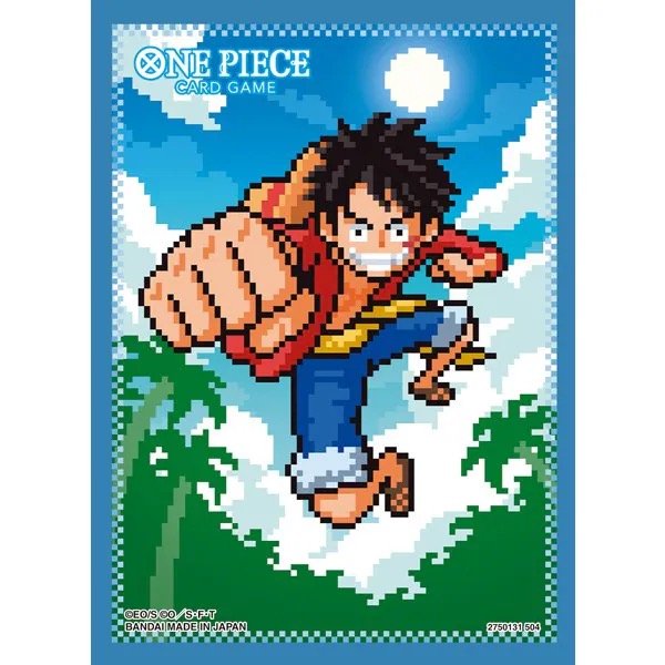 画像1: ONE PIECE カードゲーム　オフィシャルカードスリーブ8 モンキー・D・ルフィ（ドット） (1)